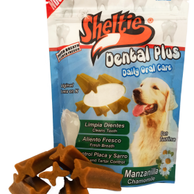 Sheltie Dental Plus Manzanilla trasparente