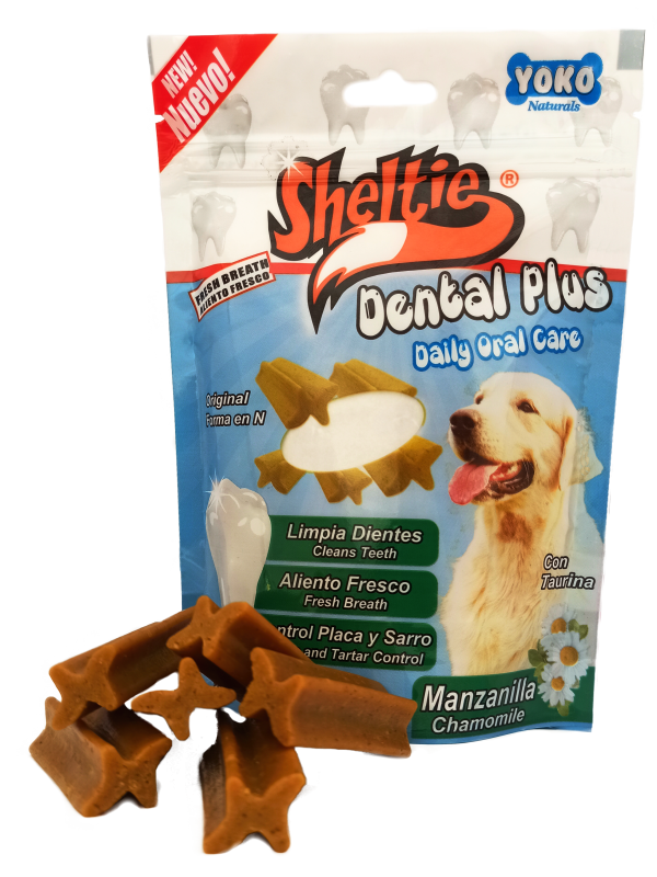 Sheltie Dental Plus Manzanilla trasparente