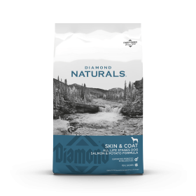 diamond naturals skin coat all life stages salmon potato dog food bag front 101520