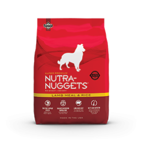 nutra nuggets intl lamb meal rice front 060122