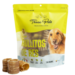 Rollitos de Res XL para Perros | Snack Natural, Alto en Proteína y Cuidado Dental