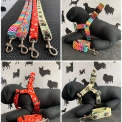 Arnés ajustable para perro – Cómodo, seguro y resistente + ¡pañoleta de regalo!RO TALLA S/M Y PAÑOLETA