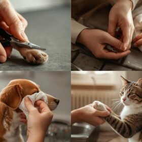 Corte de uñas, despeje de pulpejos, limpieza de oídos e hidratación para perros y gatos a domicilio