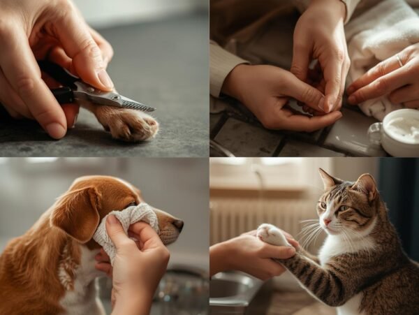Corte de uñas, despeje de pulpejos, limpieza de oídos e hidratación para perros y gatos a domicilio